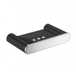 Esperia Black & Chrome Solid Brass Soap Dish Esperia Black & Chrome Solid Brass Soap Dish